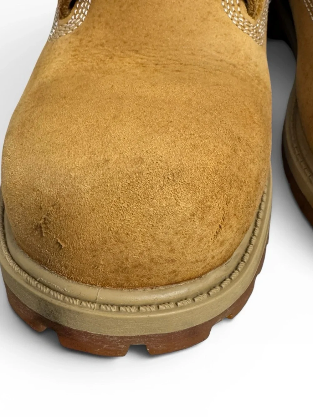 Timberland Premium 6 Inch Waterproof Wheat Nubuck Boots Mens Size 7